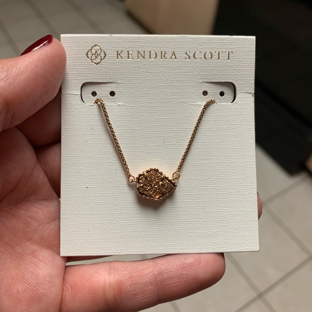 **SOLD** Gold Kendra Scott Druzy Necklace New